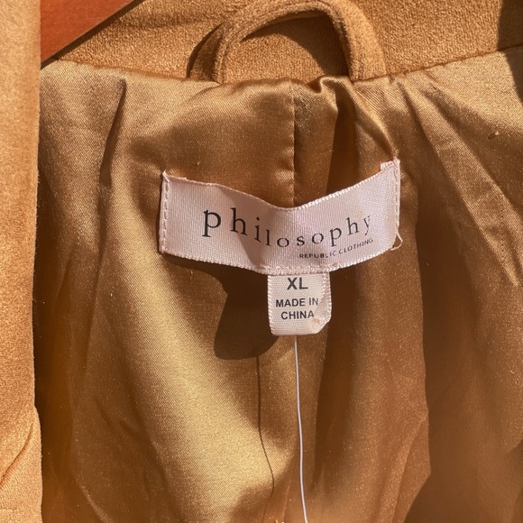 “Philosophy” Suede X-Large jacket - Picture 2 of 2